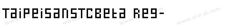 TaipeiSansTCBeta Reg字体转换